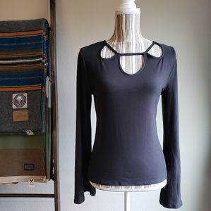 Mudd flared sleeve top